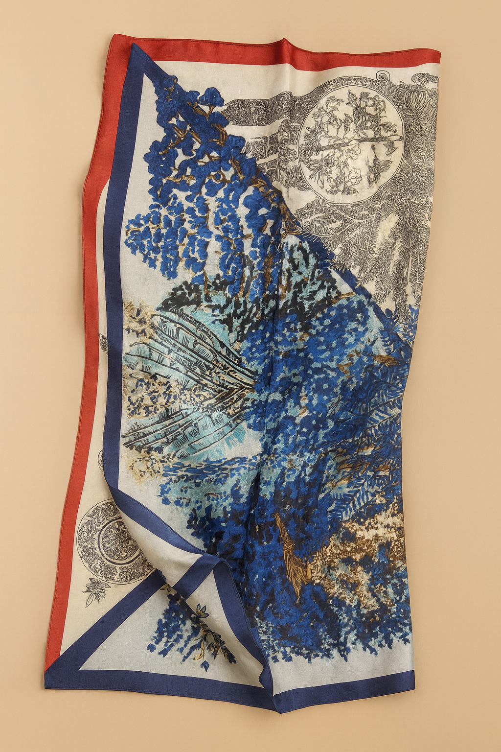 Silk Scarf- Medium size