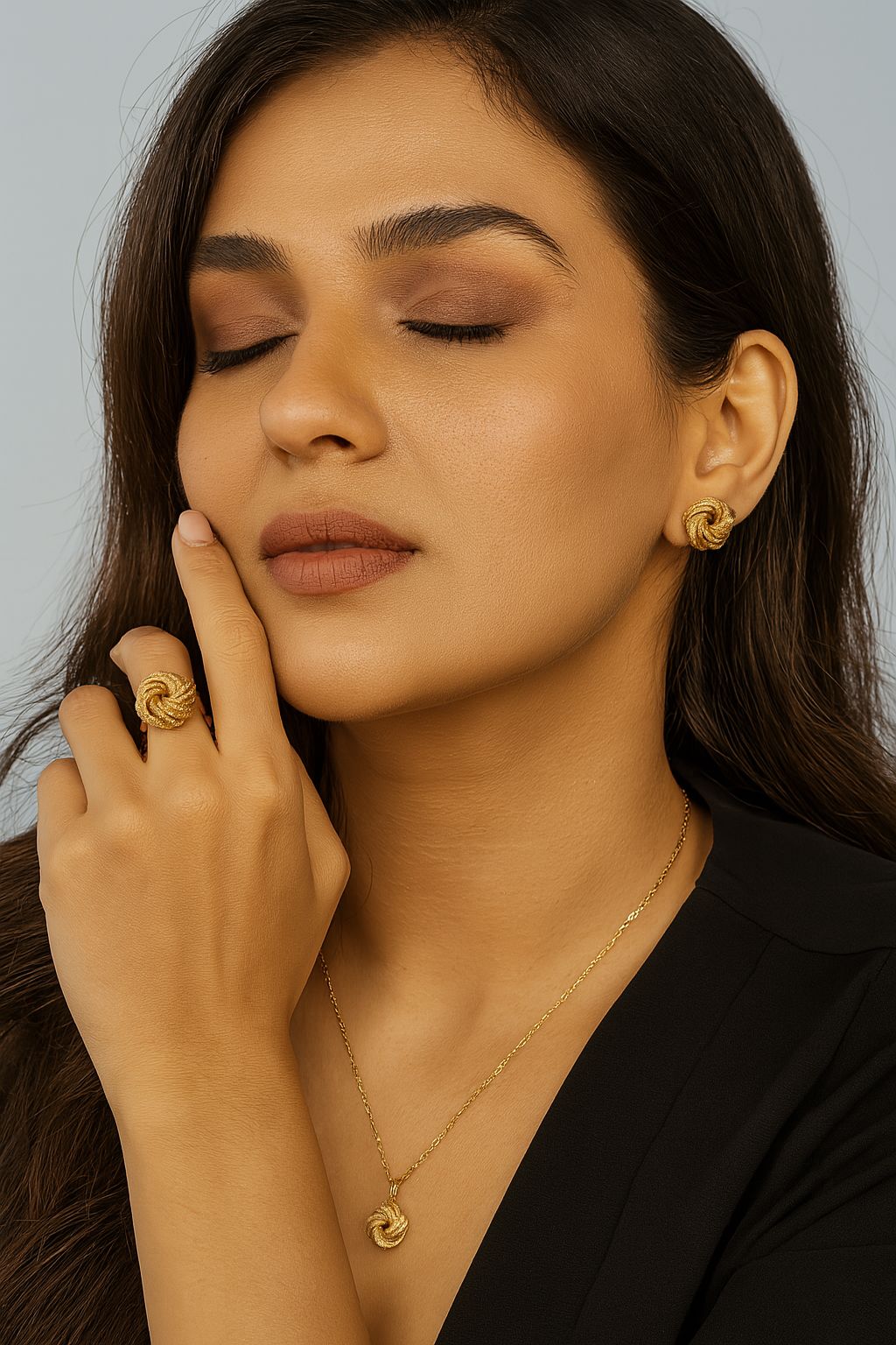 Gold Jewelry Set