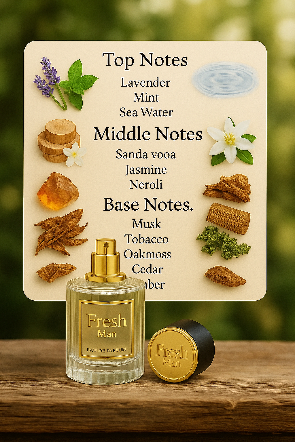 50ml Fresh Man Perfume